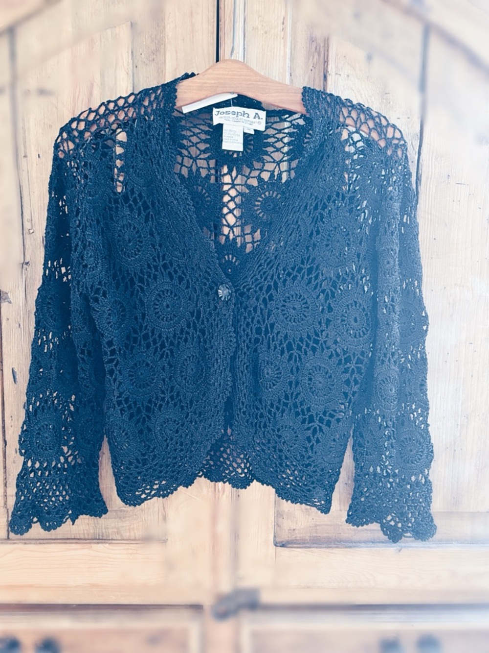 Reversible Vintage Joseph A. Crochet Jacket | Hand-Selected Vintage Button  OOAK - Picture 12 of 14